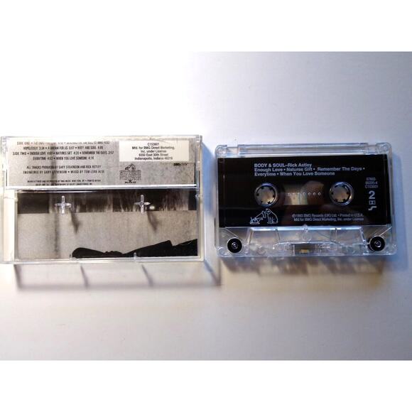 Rick Astley Body And Soul Cassette Tape BMG Music Club Edition 1993 Soul Ballad - Picture 2 of 3